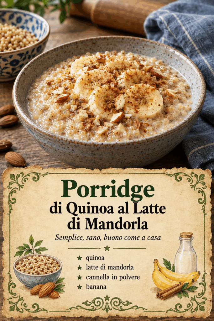 Porridge di Quinoa al Latte di Mandorla