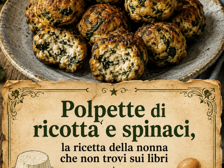 Polpette di ricotta e spinaci, la ricetta della nonna che non trovi sui libri