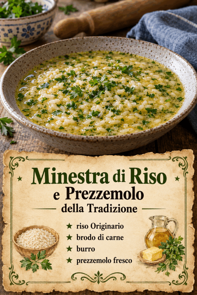 Minestra di Riso e Prezzemolo della Tradizione