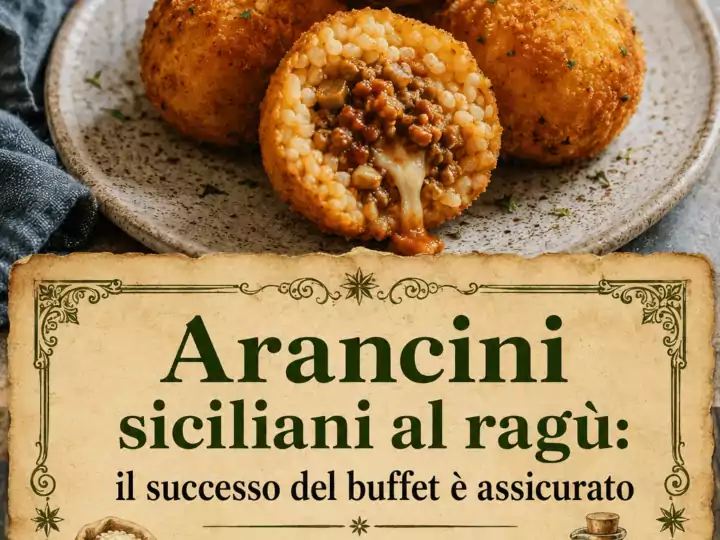 Arancini siciliani al ragù: il successo del buffet è assicurato