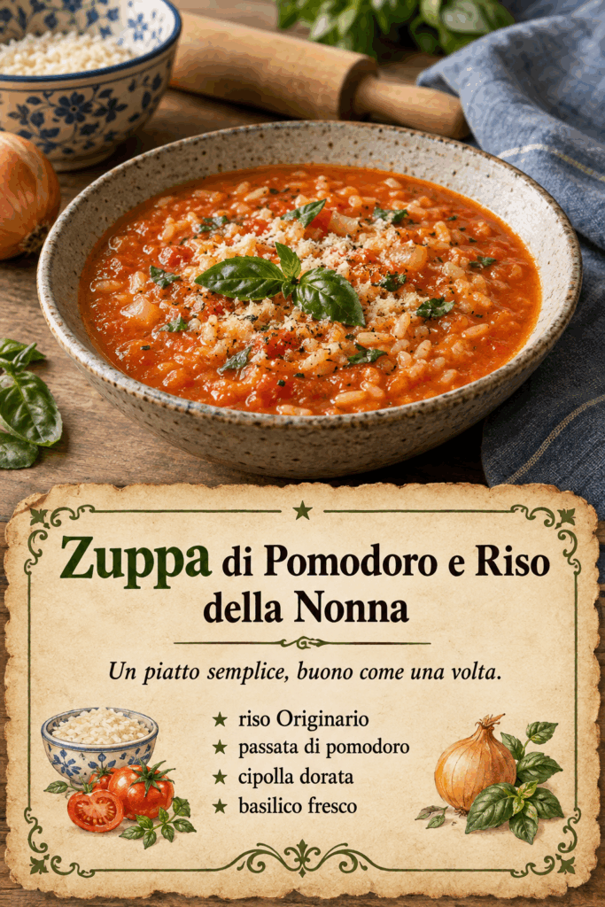 Zuppa di Pomodoro e Riso della Nonna