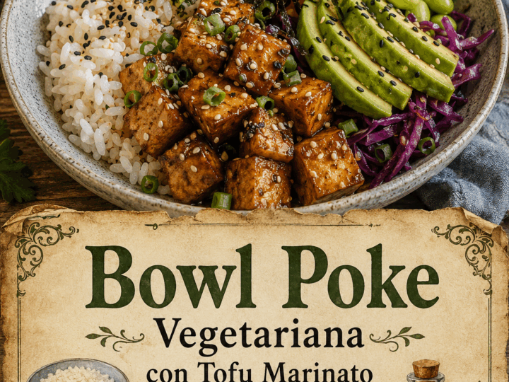 Bowl Poke Vegetariana con Tofu Marinato