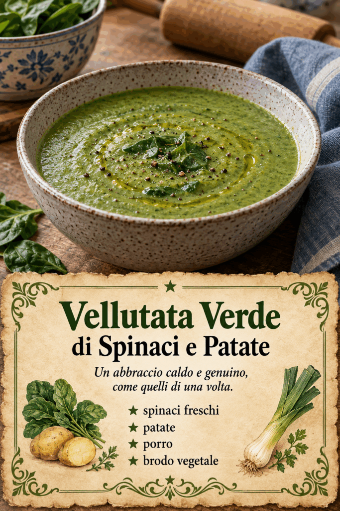 Vellutata Verde di Spinaci e Patate
