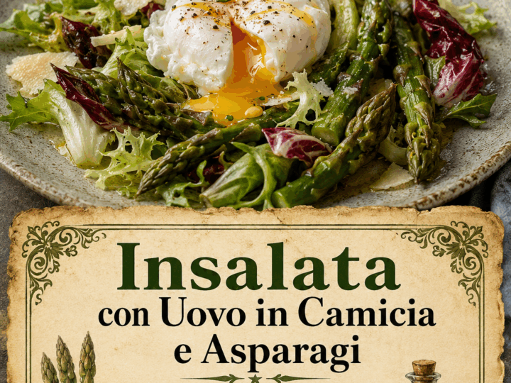 Insalata con Uovo in Camicia e Asparagi