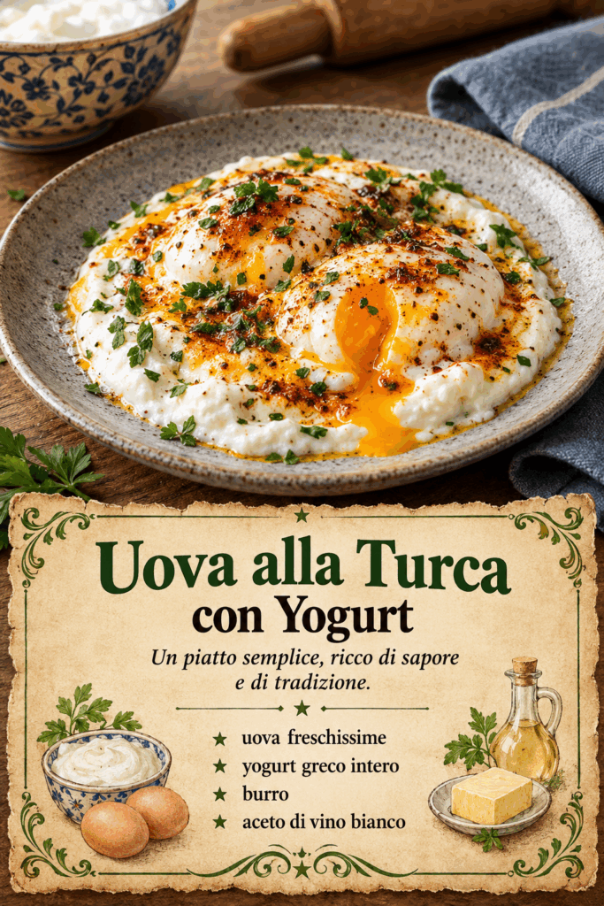 Uova alla Turca con Yogurt