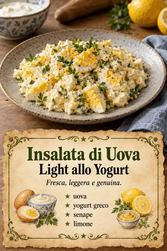 Insalata di Uova Light allo Yogurt