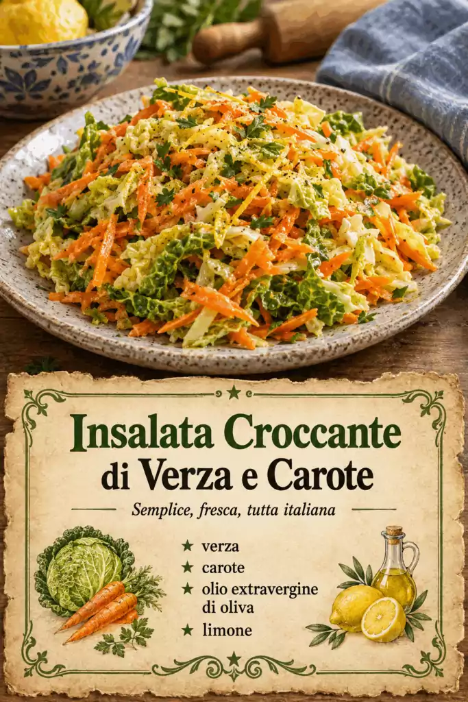 Insalata Croccante di Verza e Carote