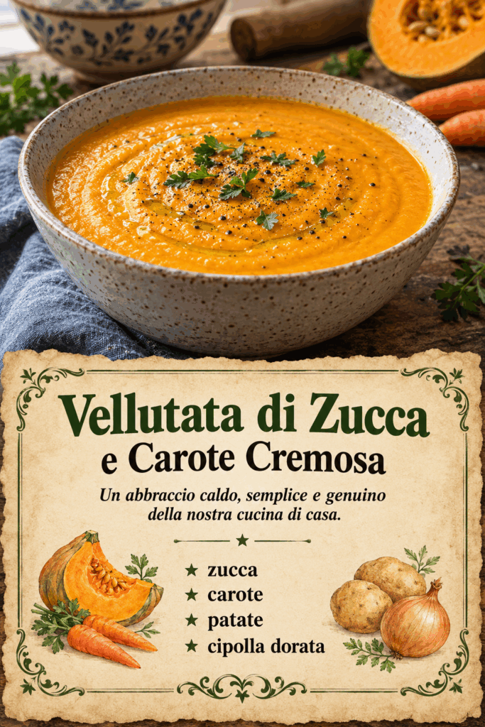 Vellutata di Zucca e Carote Cremosa