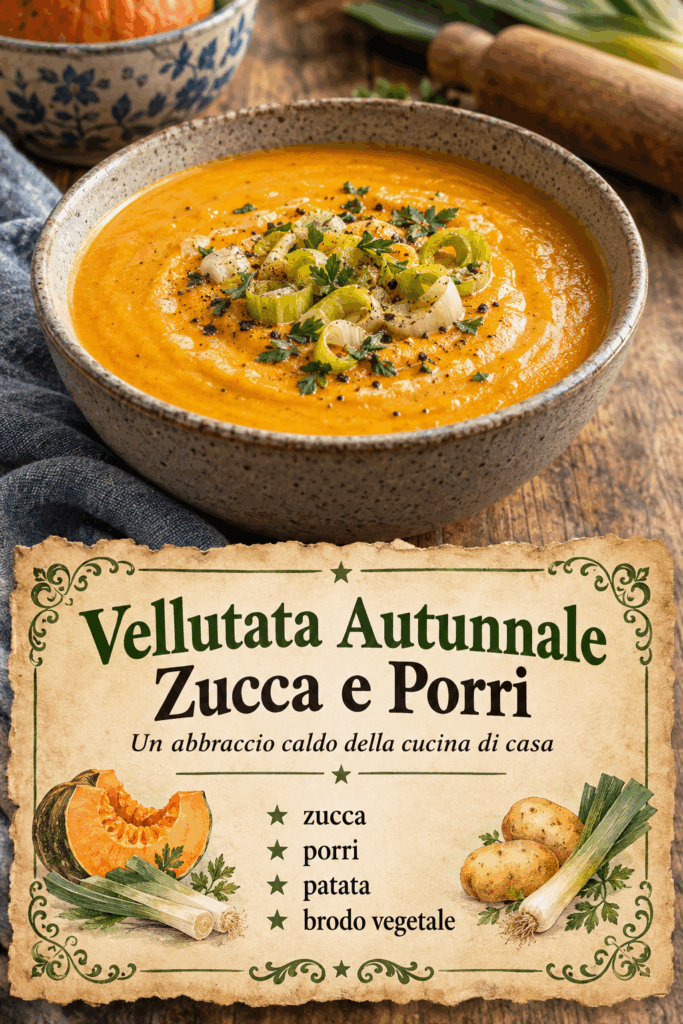 Vellutata Autunnale Zucca e Porri