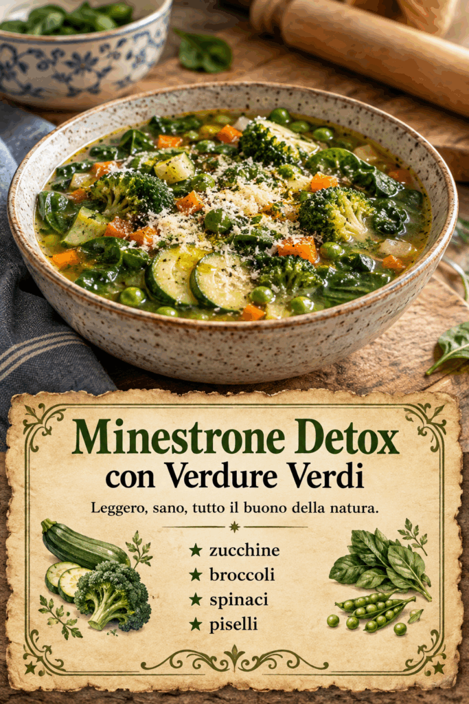 Minestrone Detox con Verdure Verdi