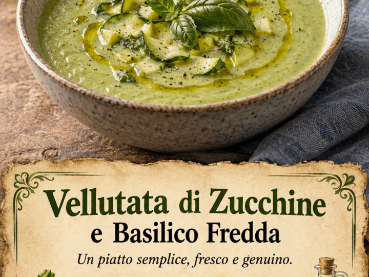 Vellutata di Zucchine e Basilico Fredda