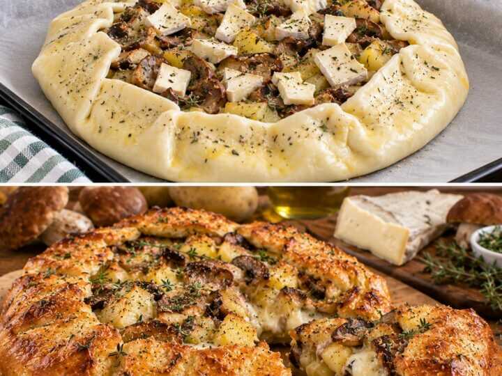 Rustico con Funghi Porcini, Patate e Cuore di Taleggio