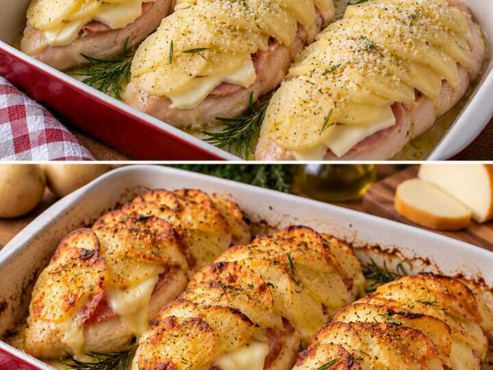 🍗 Petto di Pollo in Crosta di Patate con Scamorza e Rosmarino