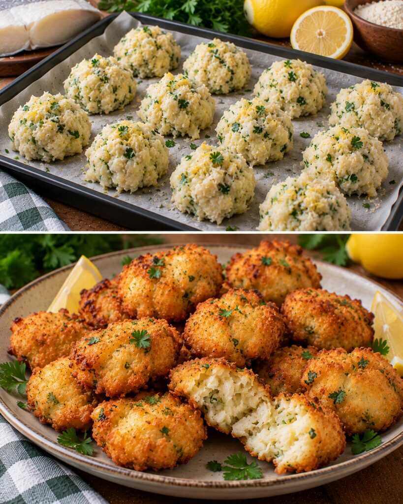 🐟 Frittelle di Baccalà con Scorza di Limone e Prezzemolo