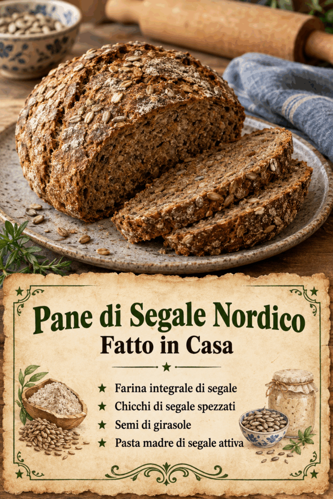 Pane di Segale Nordico Fatto in Casa