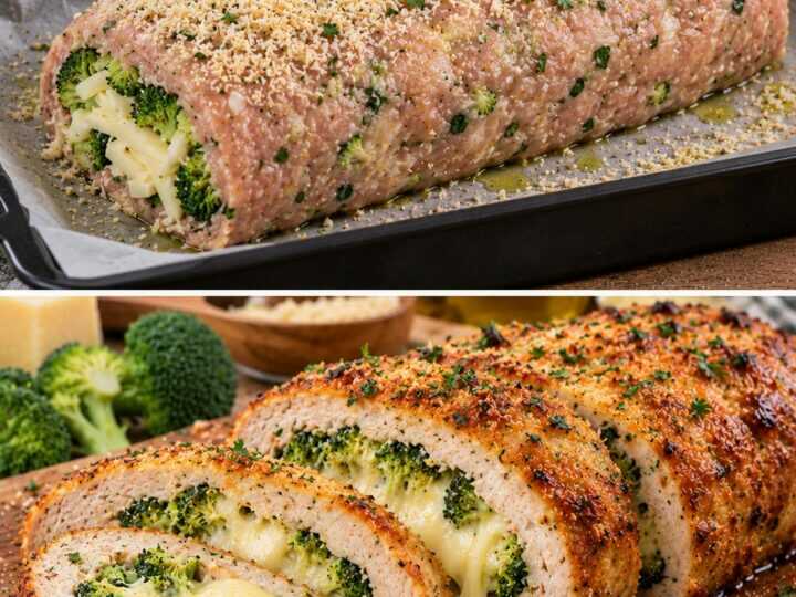 Polpettone di Tacchino con Broccoli e Cuore di Caciocavallo
