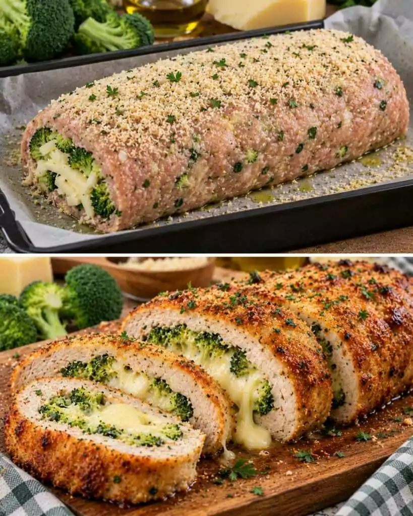 Polpettone di Tacchino con Broccoli e Cuore di Caciocavallo