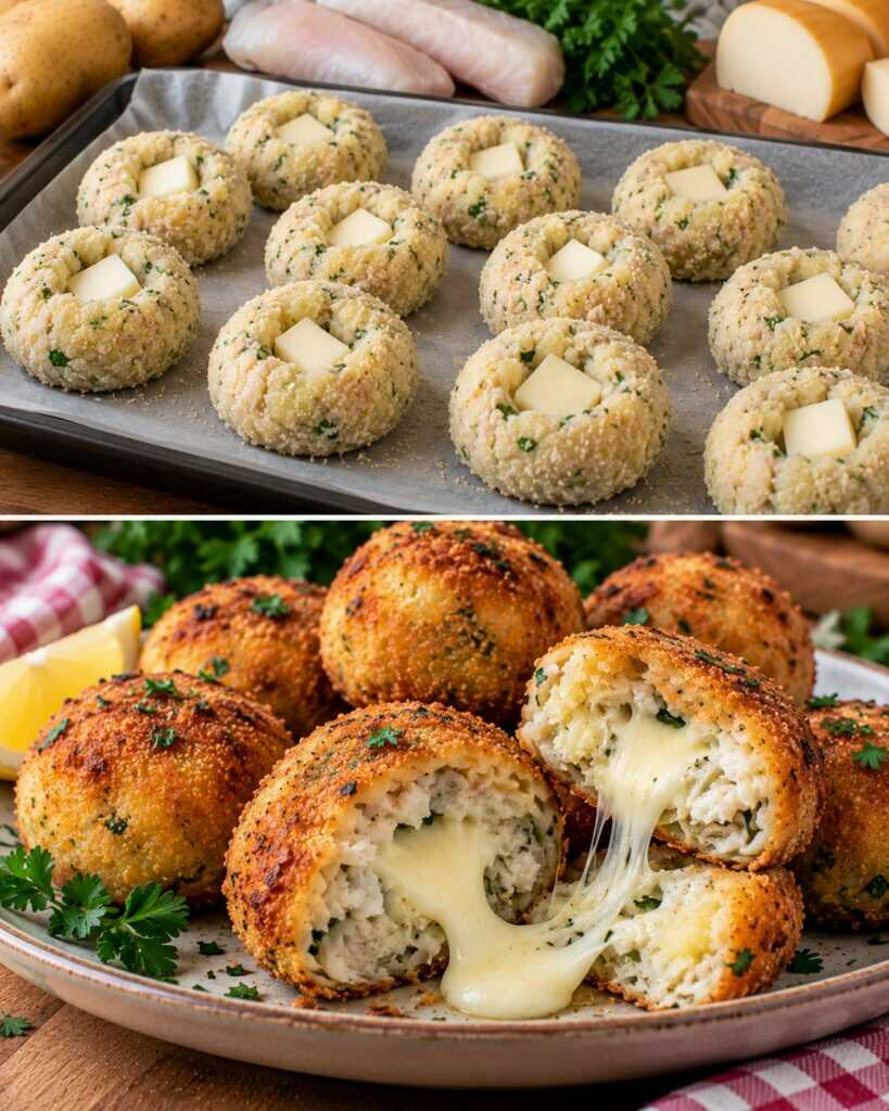 Polpette di Merluzzo e Patate con Cuore di Scamorza