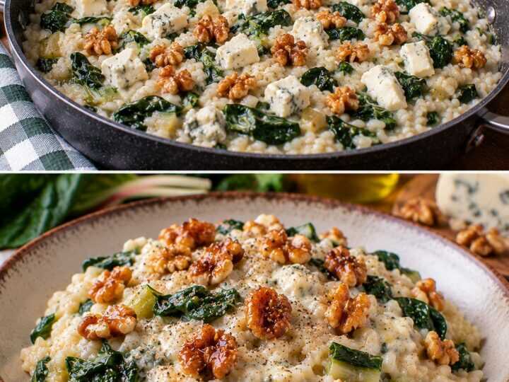 🍚 Risotto alle Bietole con Gorgonzola Dolce e Noci Caramellate