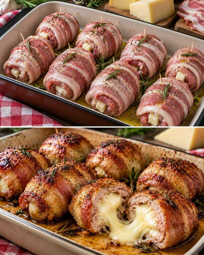 Bombette di Maiale con Pancetta e Cuore di Caciocavallo