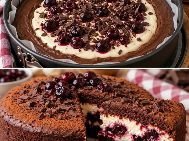 Torta Cremosa al Cacao con Cuore di Mascarpone e Amarene