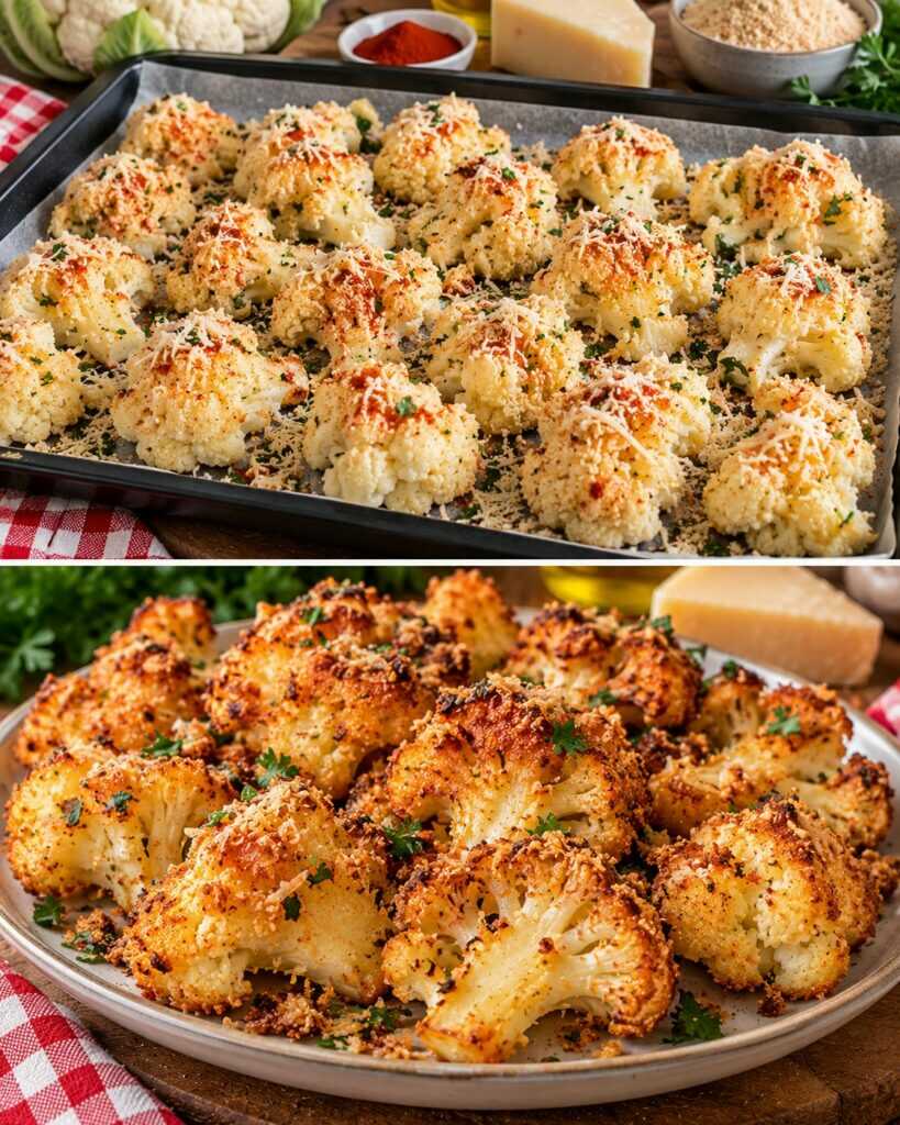 Cavolfiore a Rosette Croccanti con Paprika, Pecorino e Pangrattato