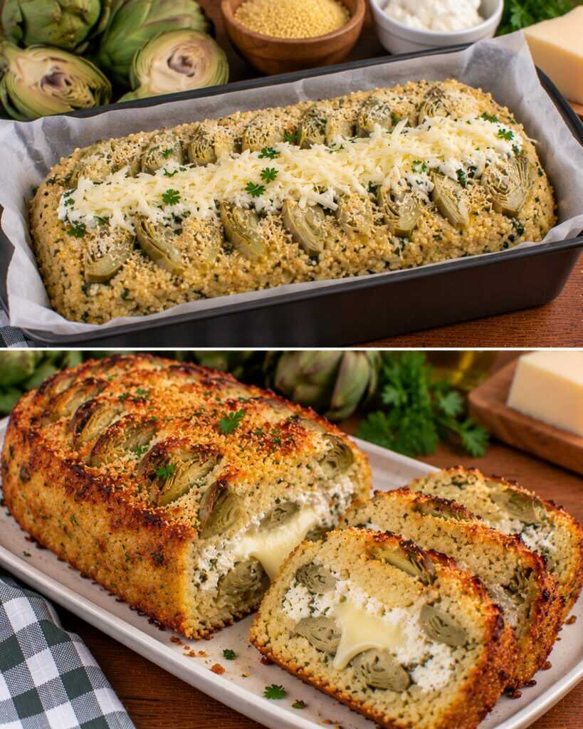 Polpettone di Miglio con Carciofi, Ricotta e Cuore di Provolone