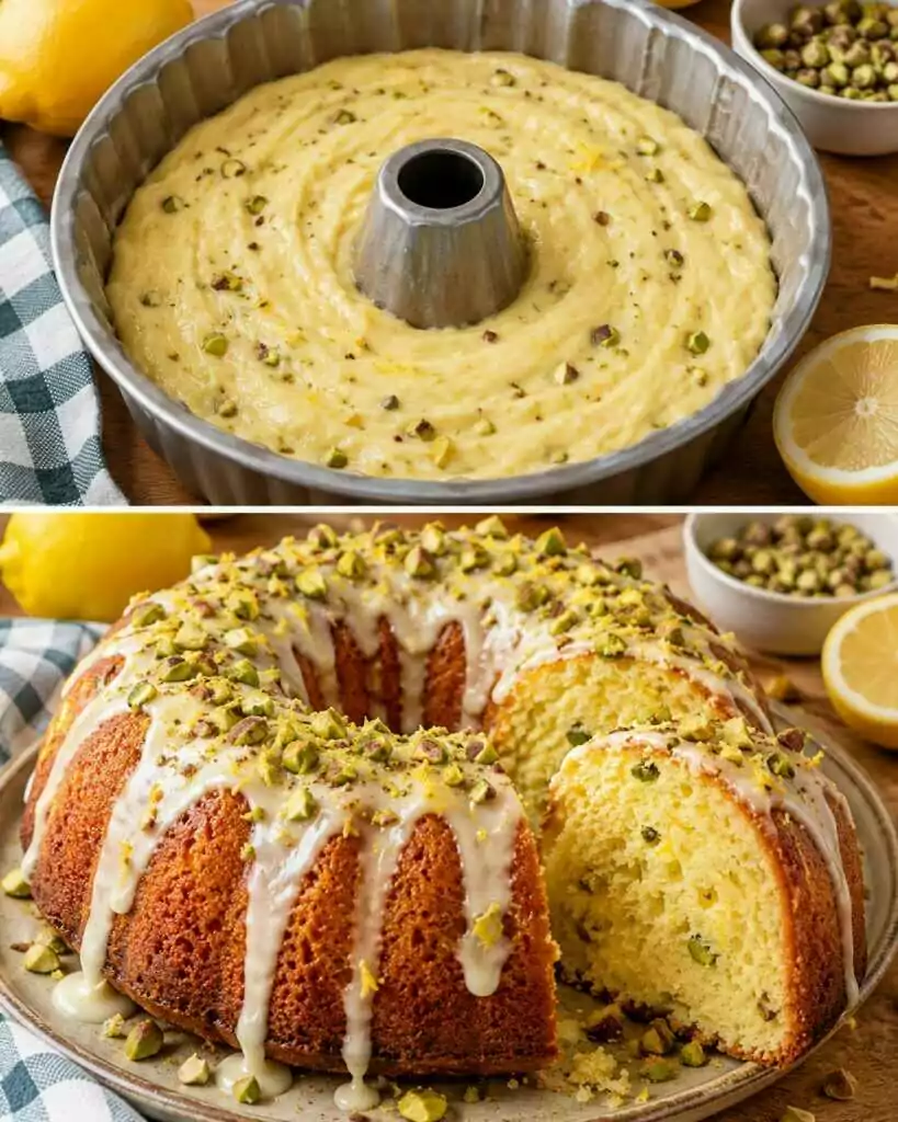 Ciambella al Limone con Mascarpone e Pistacchi