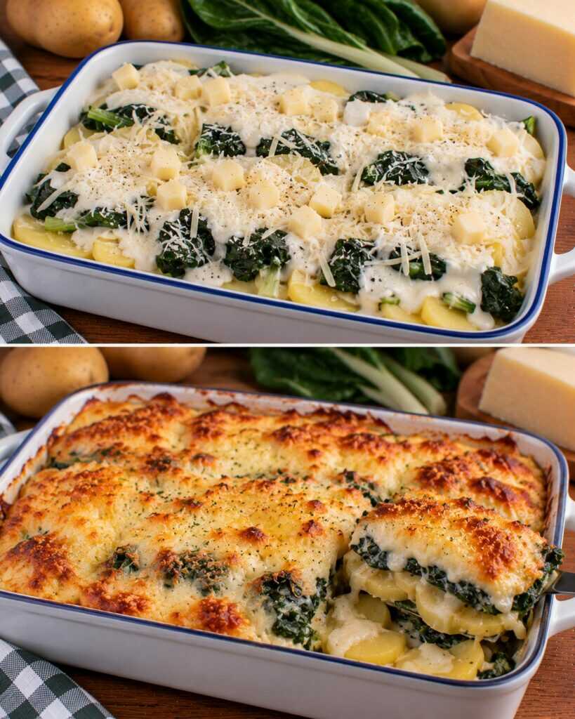 Bietole al Forno con Patate, Besciamella e Asiago