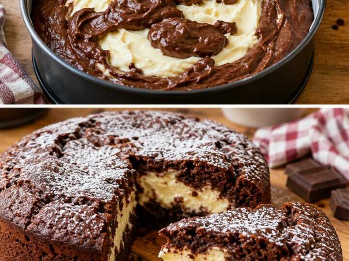 Torta al Cioccolato con Cuore Cremoso al Mascarpone