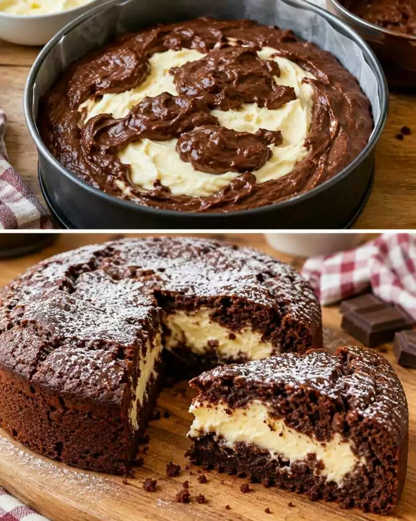 Torta al Cioccolato con Cuore Cremoso al Mascarpone