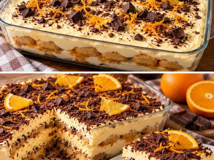 Tiramisù alla Crema di Arancia con Cioccolato Fondente e Mascarpone