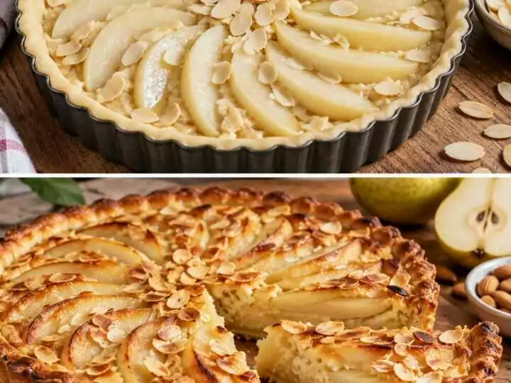 Crostata Rustica alle Pere con Crema di Mandorle