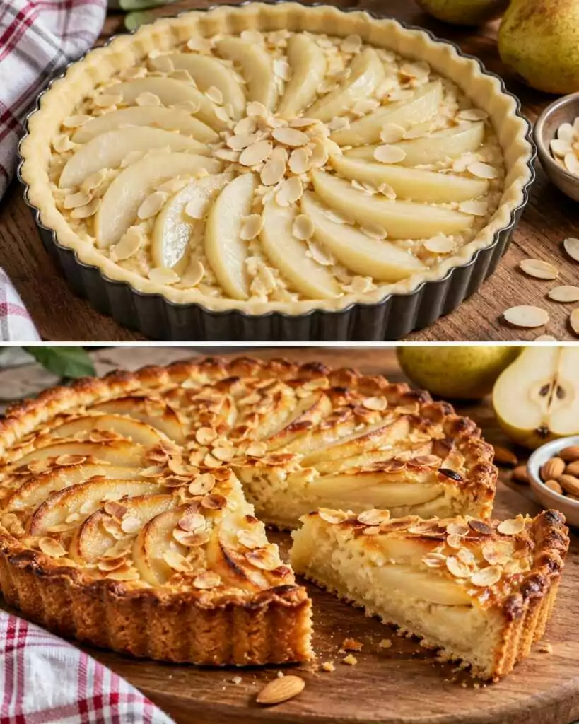 Crostata Rustica alle Pere con Crema di Mandorle