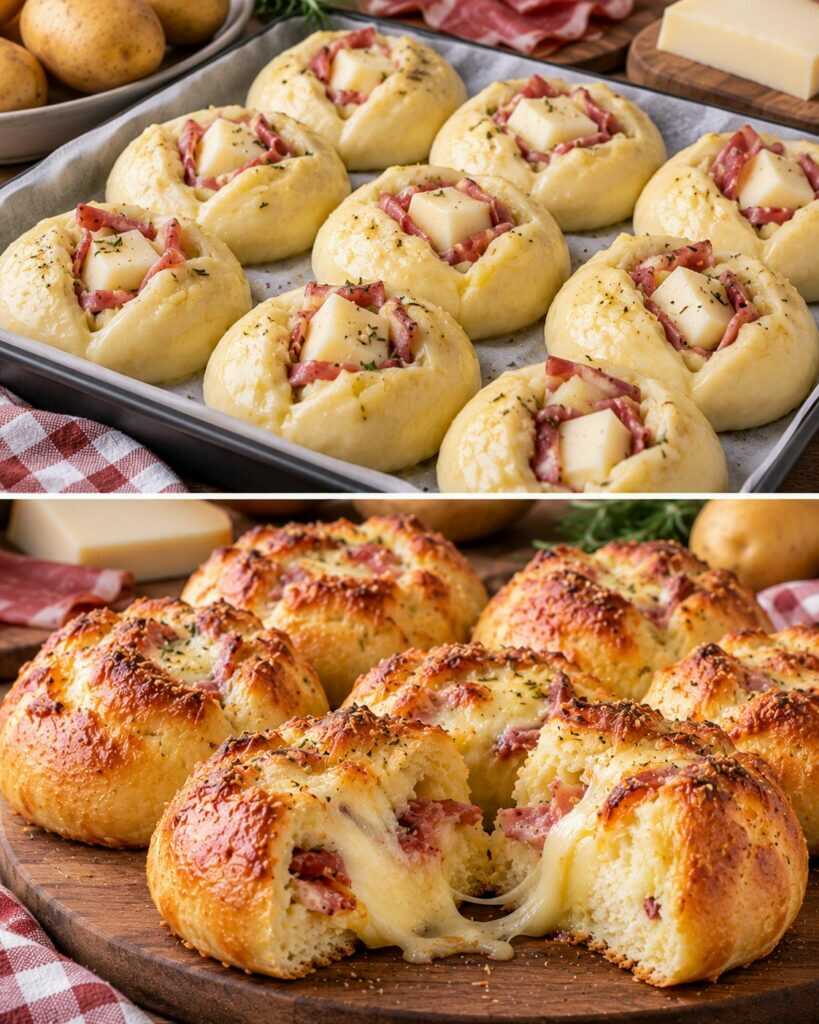 Panini Rustici alle Patate con Speck e Cuore di Fontina