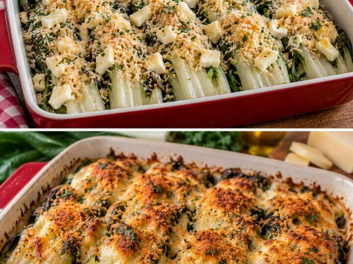 Coste di Bietola Gratinate con Provola e Pangrattato Croccante