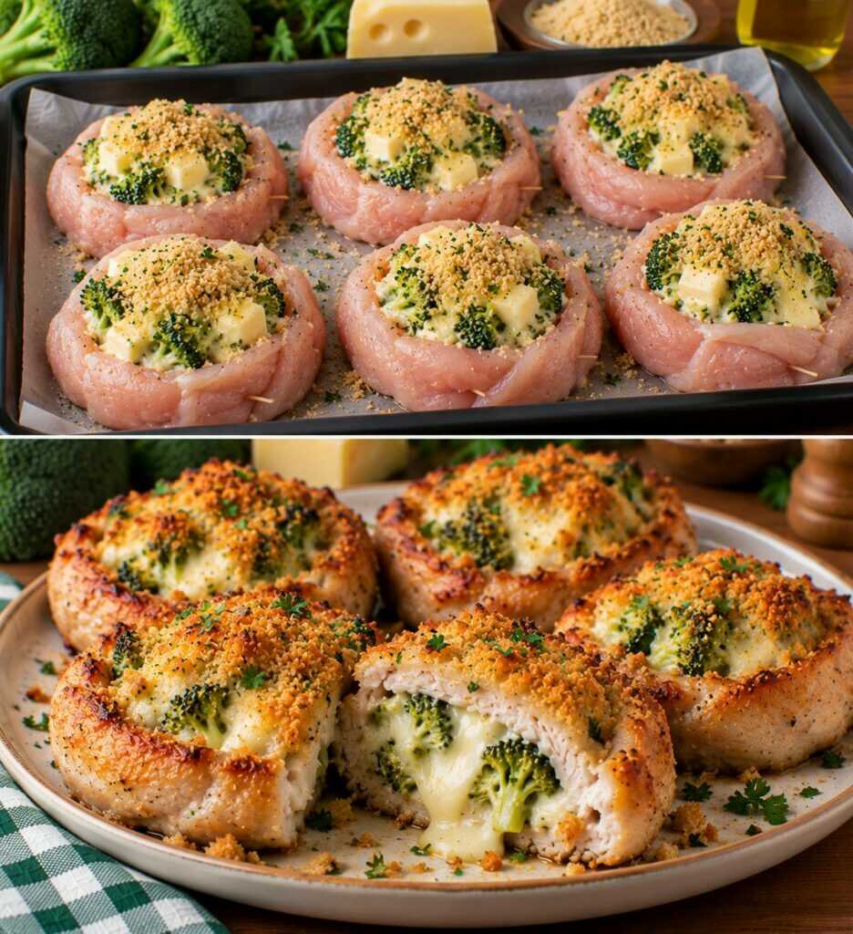 Cestini di Tacchino con Crema di Broccoli, Fontina e Pangrattato Dorato: Croccanti Fuori e Filanti Dentro