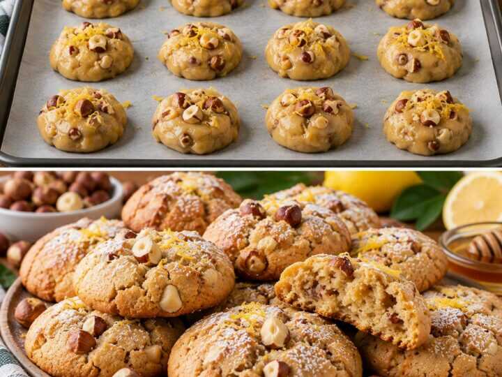 Biscotti Morbidi al Miele di Castagno con Nocciole e Scorza di Limone