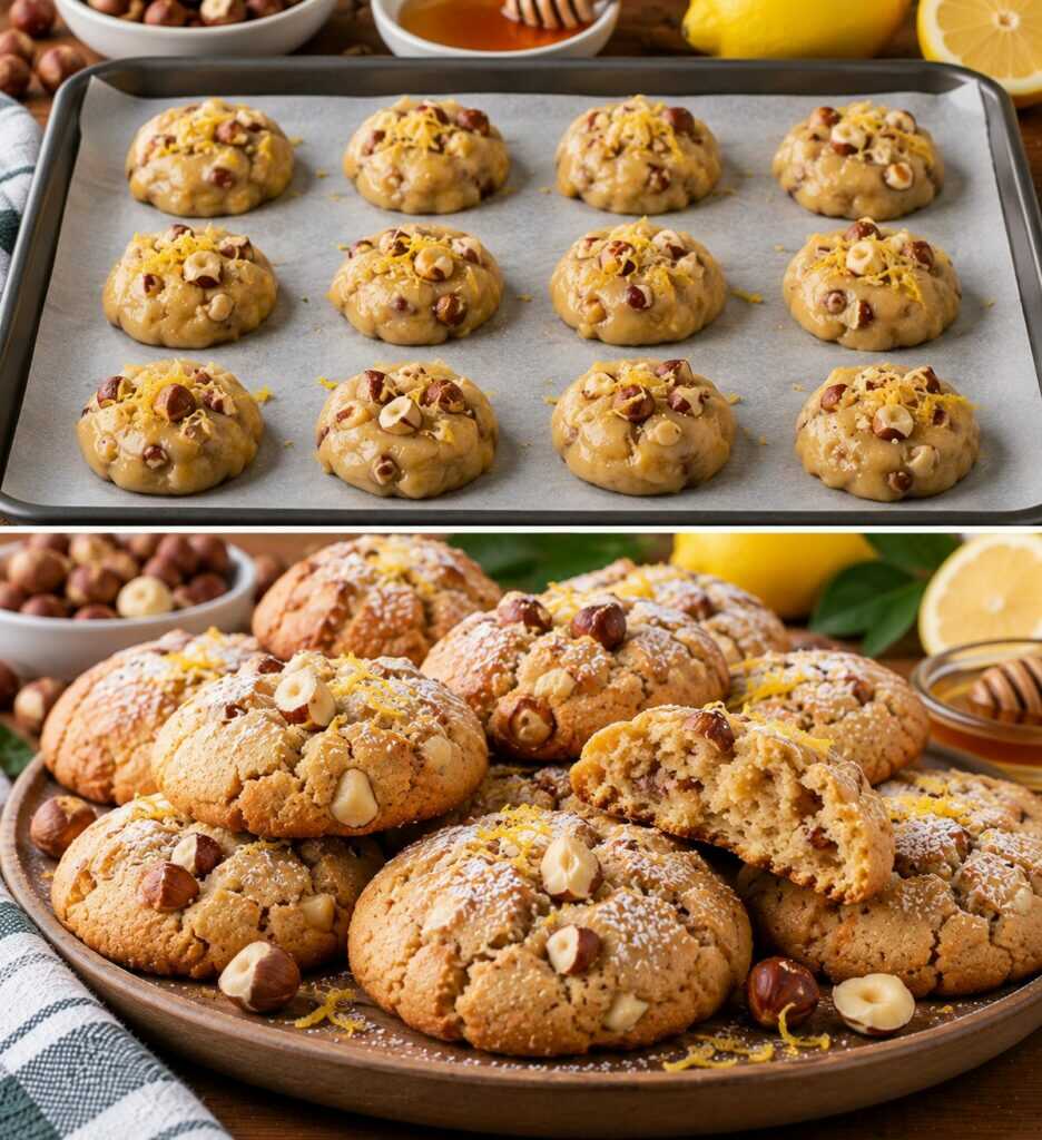 Biscotti Morbidi al Miele di Castagno con Nocciole e Scorza di Limone