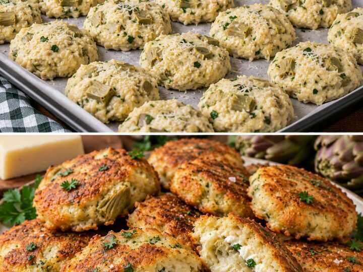 Frittelle di Ricotta e Carciofi con Pecorino e Prezzemolo