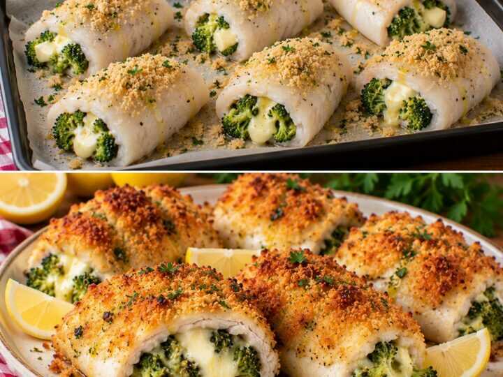 Filetti di Merluzzo Ripieni di Broccoli e Provola con Panatura Dorata: Croccanti Fuori e Filanti Dentro