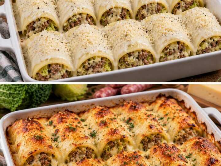 Cannelloni Ripieni di Verza, Salsiccia e Fontina