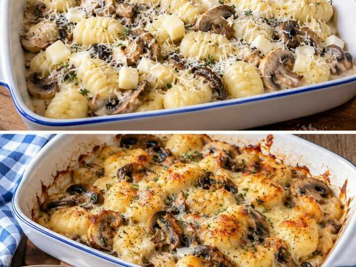 Gnocchi di Semolino con Funghi, Fontina e Timo