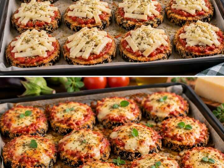 Melanzane Impanate al Forno con Pomodoro, Origano e Caciocavallo