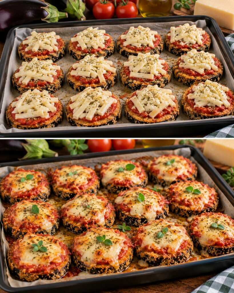 Melanzane Impanate al Forno con Pomodoro, Origano e Caciocavallo
