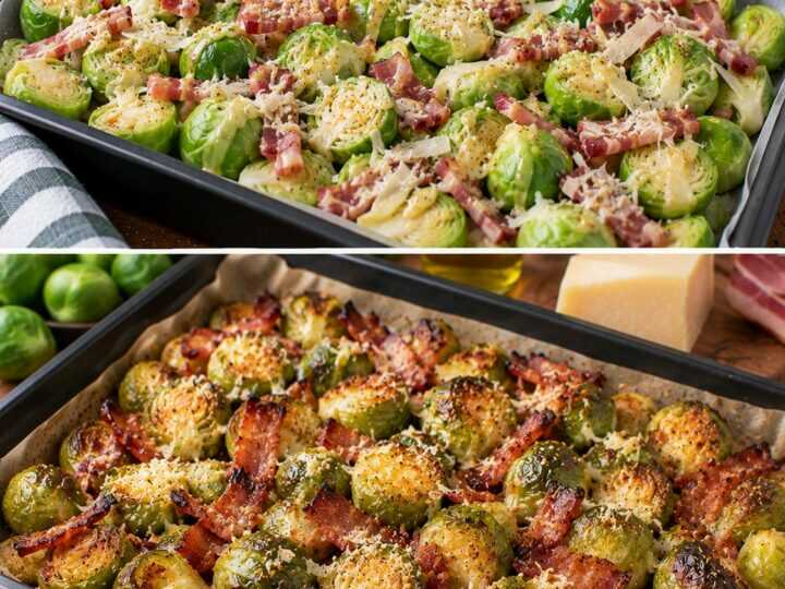 🥬 Cavoletti di Bruxelles Arrosto con Speck, Senape e Parmigiano