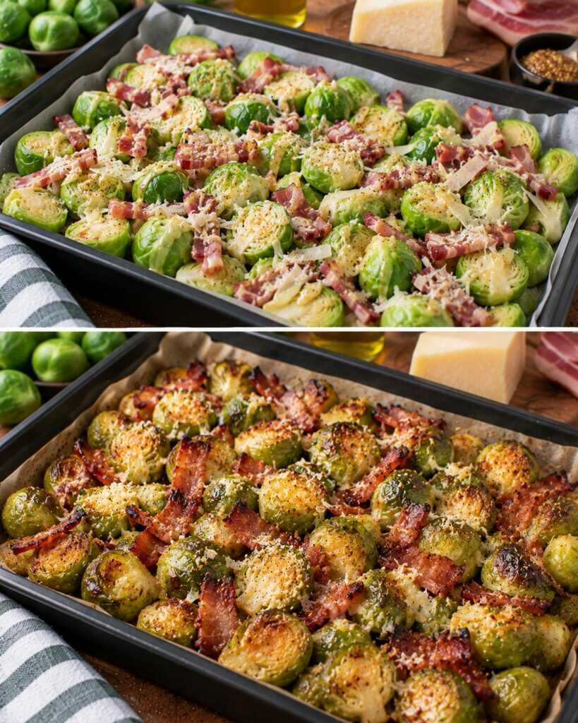 🥬 Cavoletti di Bruxelles Arrosto con Speck, Senape e Parmigiano
