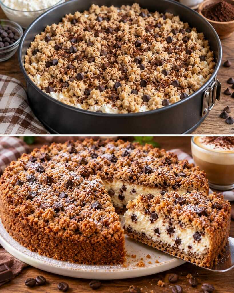 Sbriciolata al Cappuccino con Ricotta e Cioccolato