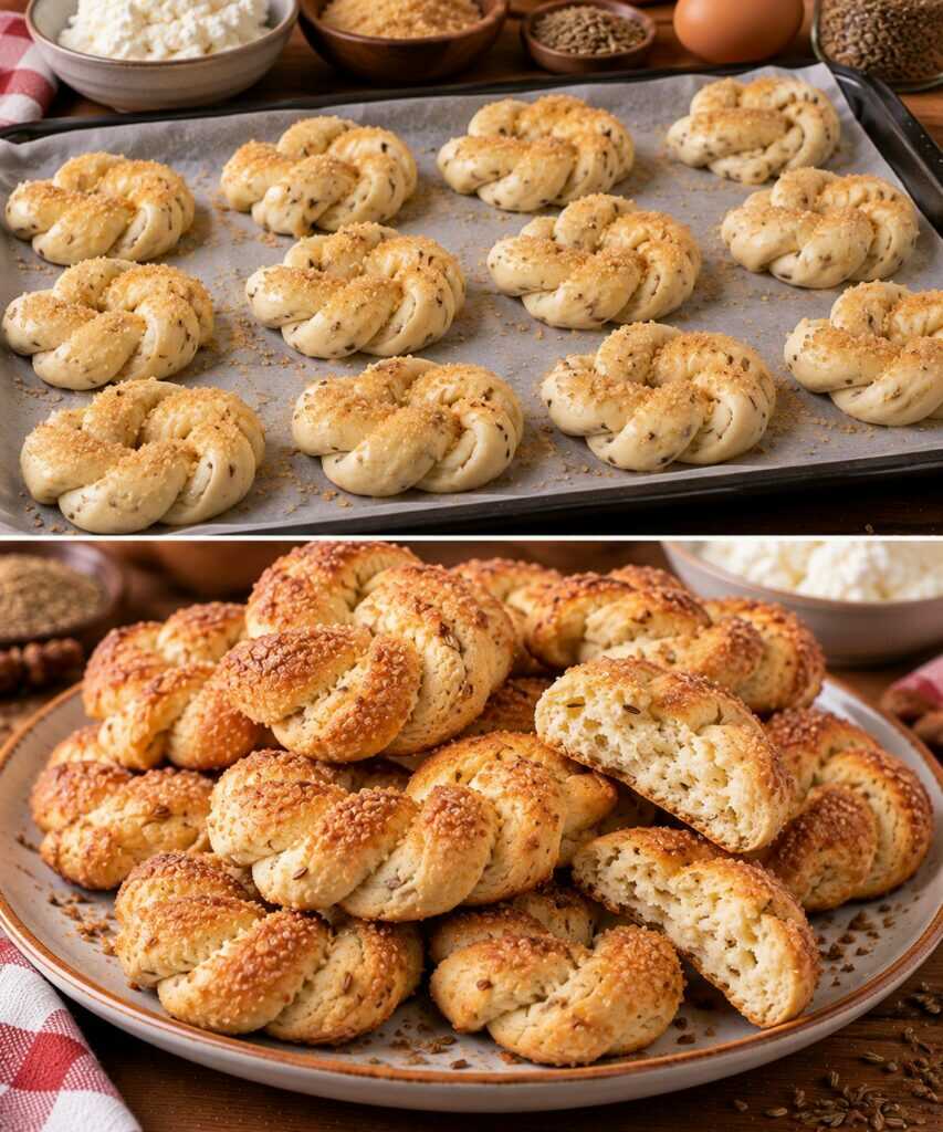 Biscotti a Treccina con Ricotta, Semi di Anice e Zucchero di Canna