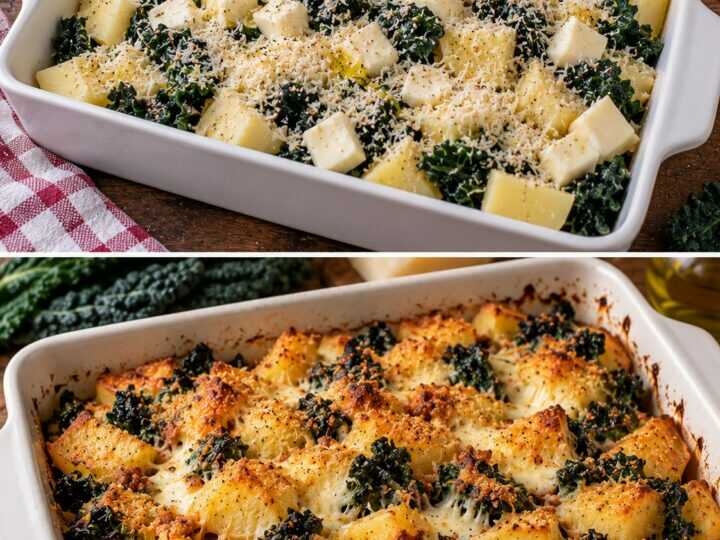 Cavolo Nero Croccante con Patate, Pecorino e Scamorza